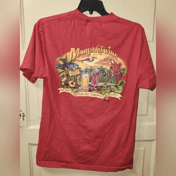 Vintage 2003 Margaritaville Short Sleeve Parrot Paradis Graphic Tshirt - Picture 1 of 9